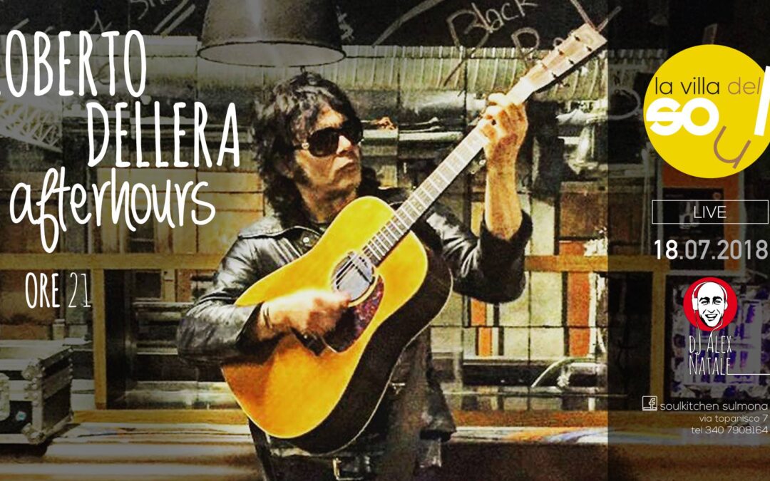 Dellera: live a Sulmona “Cantautori in Villa”